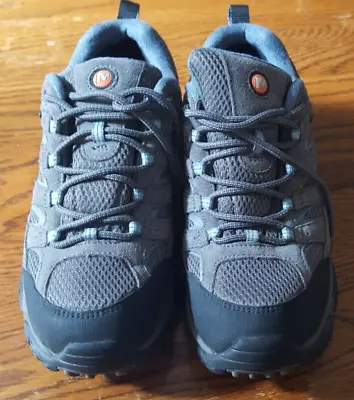 Merrell Womens Moab 2 Ventilator Hiking Shoes 10 Boot Grey/Blue • $32