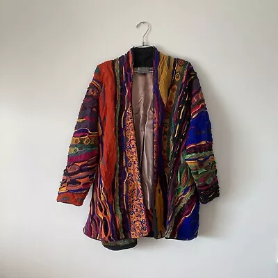 Coogi Australia Sweater Open Jacket Small Biggie BIG - Vintage • $549.99