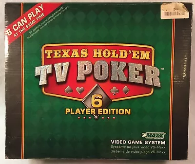 VS MAXX Video Game System Texas Hold'em TV Poker 6 Player Edition #20894 • $11.99