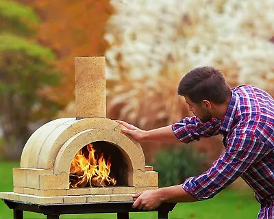 GIRtech Bravo Wood Burning Fire Brick Pizza Oven For Outdoor Cooking DIY Kit • $1250