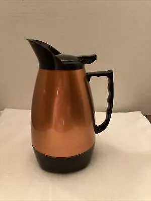 ❤️Vintage Brandware Insulated Carafe 16 Oz Bronze Brown  Plastic Black Accents • $12