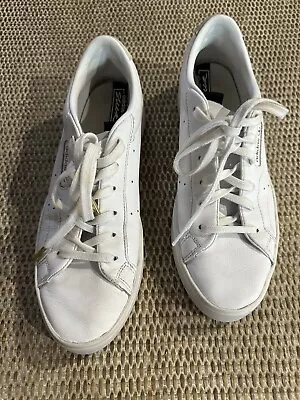 $30 • Buy Excellent Condition! Adidas Super Sleek Trainers Sneakers Women’s Size 9 White