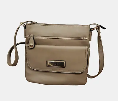 Marc New York Andrew Marc Saffiano Leather Shoulder Bag Womens Gray Size 9x10 • $23.50