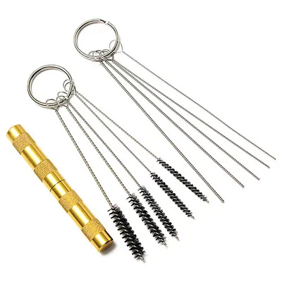 £6.89 • Buy 11pcs Cleaning Tool Kit Assorted Brushes And Needles For Spray Gun Airbrush UK