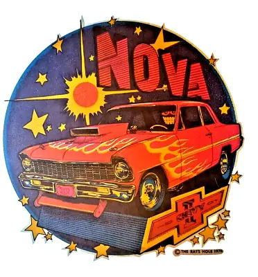 1966-67 Chevy Nova Big Daddy Rat Rats Hole Vintage 70's T-Shirt Transfer NOS • $24.95
