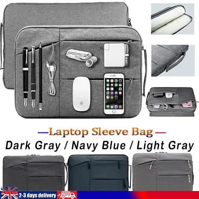 £10.99 • Buy Laptop Sleeve Bag Carry Case Cover Pouch For Macbook Air Pro HP 13.3-15.6 Inch
