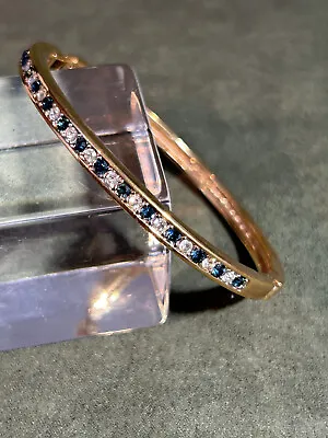 S.a.l. Faux Gold Diamond And Sapphire Bracelet - A Looker ! • $18