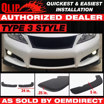 For Toyota Mr2 Type 3 Universal Front Bumper Quick Lip Splitter 2Pc 24X5 In • $34.99