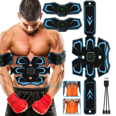 EMS USB Abdominal Muscle Core Toning Trainer Stimulator Flex Toner Tactical Blet • $25.81