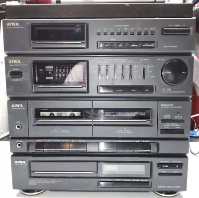 Vintage 1991 AIWA CX-Z59 COMPACT DISC STEREO MINI SYSTEM TUNER TAPE LP • $60