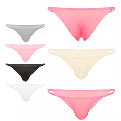 Mens Lingerie Thong Underwear Quick Dry Briefs Party Underpants Elastic Waist • $8.19