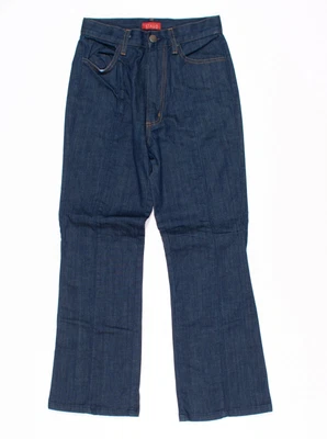 $15.40 • Buy STAUD Pleated Seam High Waist Crop Flare Denim Jeans Pants Size XS