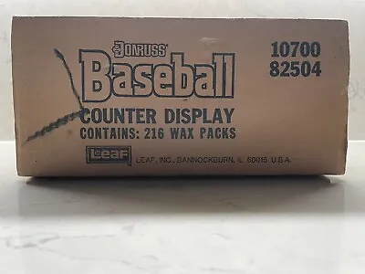 1988 Donruss Baseball Counter Display Factory Case 216 Packs 3240 Cards • $150