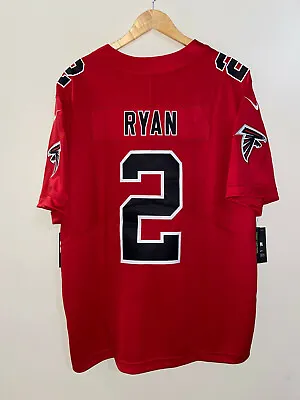 Nike Atlanta Falcons Matt Ryan #2 Stitched Jersey 819043-658 Red Men's 2XL • $79