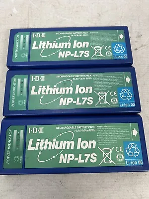 IDX System Technology NP-L7S NP-Style Lithium-Ion Battery Job Lot Of 3 • £175