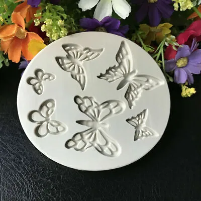 DIY Butterfly Silicone Mould Fondant Chocolate Cake Decorating Baking Mold Tool • $6.46