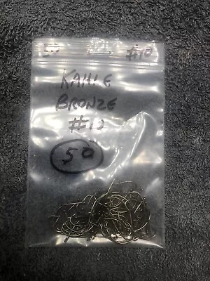 50 Kahle Hooks Bronze Size 10 FISHING • $5.50