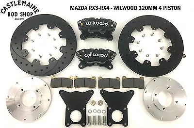 MAZDA RX3 RX4 WILWOOD 320mm 4 PISTON CALIPER BRAKE UPGRADE • $1700