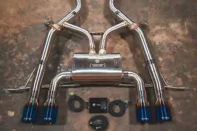 Valvetronic SS Exhaust W/ Equal Mid Pipe & Burnt Tips For BMW M3 G80 M4 G82 • $3549