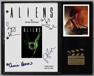 Aliens  Reproduction Signed Movie Script Wood Plaque Display  • $94.95