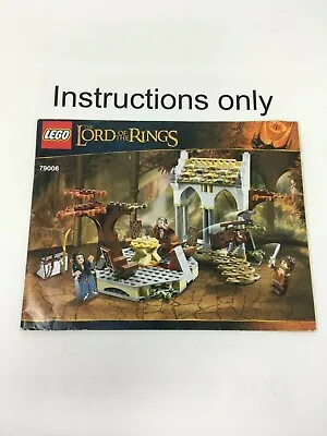 ONLY Instructions Lego 79006 The Council Of Elrond Lord Of The Rings Hobbit • $12.99