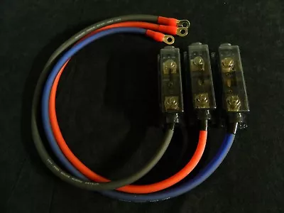 6 Gauge Wire 2 Ft Anl Holder 100 Amp Fuse 2 Ring 5/16 Terminals Power Awg • $15.95