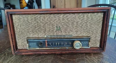 Vintage MCM Motorola Model 56W Tabletop Radio - Restored Working! • $65