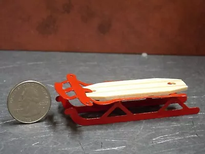 Dollhouse Miniature Christmas Snow Sled 1:12 In Scale C191 Dollys Gallery • $6.99