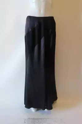 Womens Melinda Eng Black Mixed Media Maxi Skirt L * • $43.99