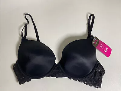 Maidenform One Fab Fit Push Up Bra 36C Black NWT • $18.99