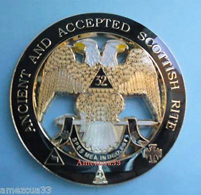 Masonry 32nd Degree Cut Out Car Emblem Scottish Rite Auto Rear Emblem Masonic • $13.99