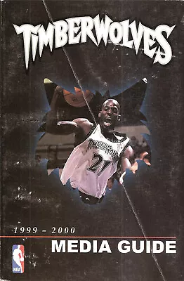 1999-00 Minnesota Timberwolves NBA Basketball Media Guide • $3.49