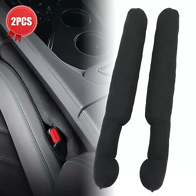 2PCS Car Seat Gap Filler Spacer Auto Interior Pad Universal Soft Flexible Black • $13.98