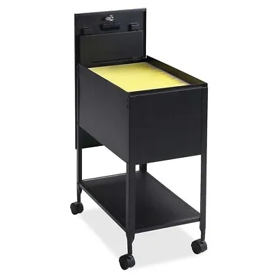 Black Metal Letter File Cabinet Rolling Storage Mobile Cart Organizer Filing • $171.90