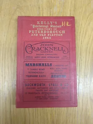 Ex Library 1965 Kellys Directory Peterborough & Old Fletton Residents Businesses • £30