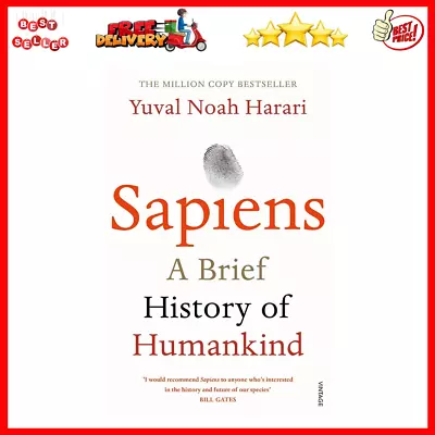 Sapiens A Brief History Of Humankind By Yuval Noah Harari Paperback Book NEW • $19.34