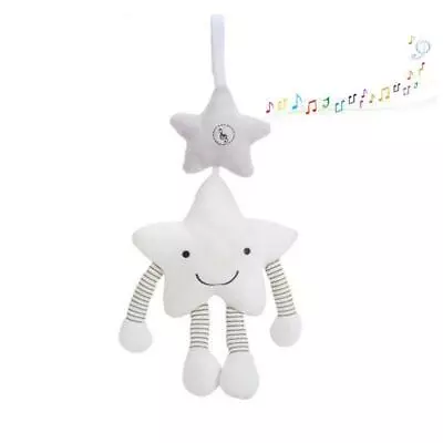 Music Star Newborn Baby Crib Stroller Hanging Accessory Rattles Plush Toy • £6.29