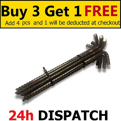 £18 • Buy Tent Pegs Heavy Duty Ribbed Steel Marquee Ground Stakes Anchors 400mm X 8mm