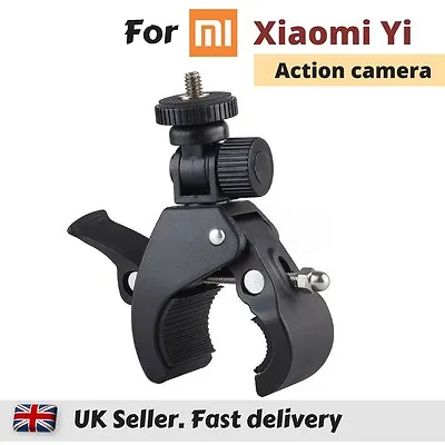 Bike Motorbike Handlebar Pole Mount Clamp For Xiaomi Yi 4K MiJia 360° Action Cam • £7.99