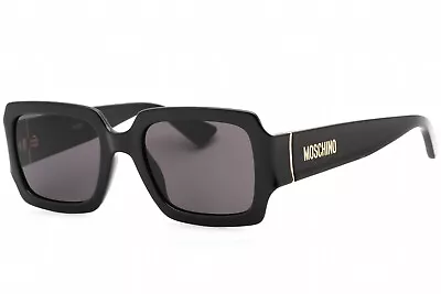 MOSCHINO MOS063/S 807/IR Sunglasses Black Frame Grey Lenses 53mm • $61.99