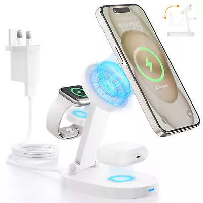 IDsonix Wireless Charger Stand 3in1Wireless Charging Station Foldable For IPhone • £30.99