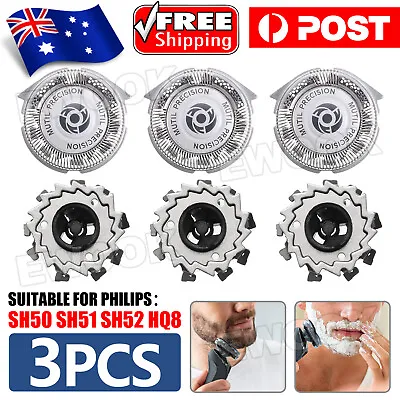 3X Replacement Shaver Blades Heads For Philips Series 5000 SH50 SH51 SH52 HQ8 AU • $7.45