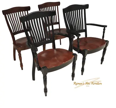 Set Of 4 Nichols & Stone Antiquan Maple Dining Chairs • $2100