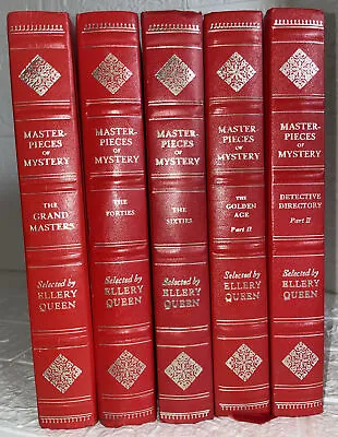 Lot Of 5 Masterpieces Of Mystery By Ellery Queen HB 1970's Davis Publishers • $24.99