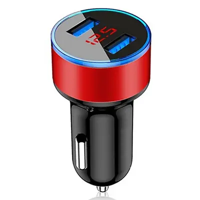 Dual USB Car Charger Cigarette Lighter Socket Power Outlet Digital LED Voltmeter • $8.41