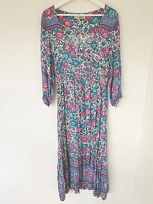 $80 • Buy Arnhem Size 12 Maxi Dress Bohemian New Without Tag 3/4 Sleeve Floral 