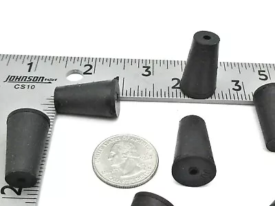 #0 Solid Rubber Stoppers Laboratory Stoppers 1 Hole  Fits 1/2  To 21/32  ID • $13.79