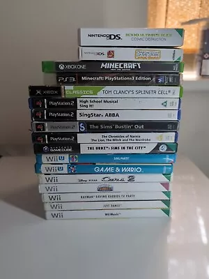 Job Lot Empty Cases Nintendo Wii / Wii U / PS3 / Gamecube / DS • £19.99