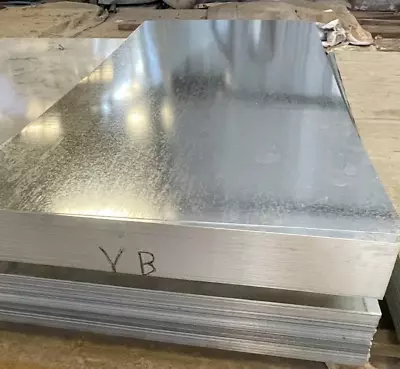 Large Galvanised Steel Metal Sheet Plate Spangle Pattern 2m X 1m 8x4 3m X 1.5m • £260