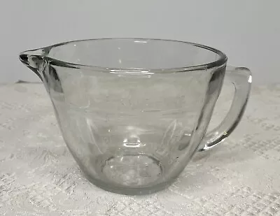 Pampered Chef 1 Qt/4 C Clear Glass Classic Batter Bowl Small Measuring Mixing • $19.99